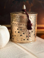 Vintage Brass Pot Pourri Box