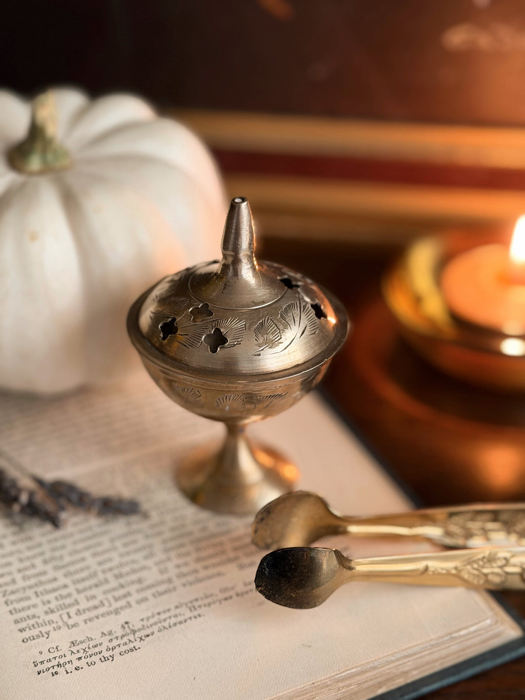 Vintage Brass Incense Burner