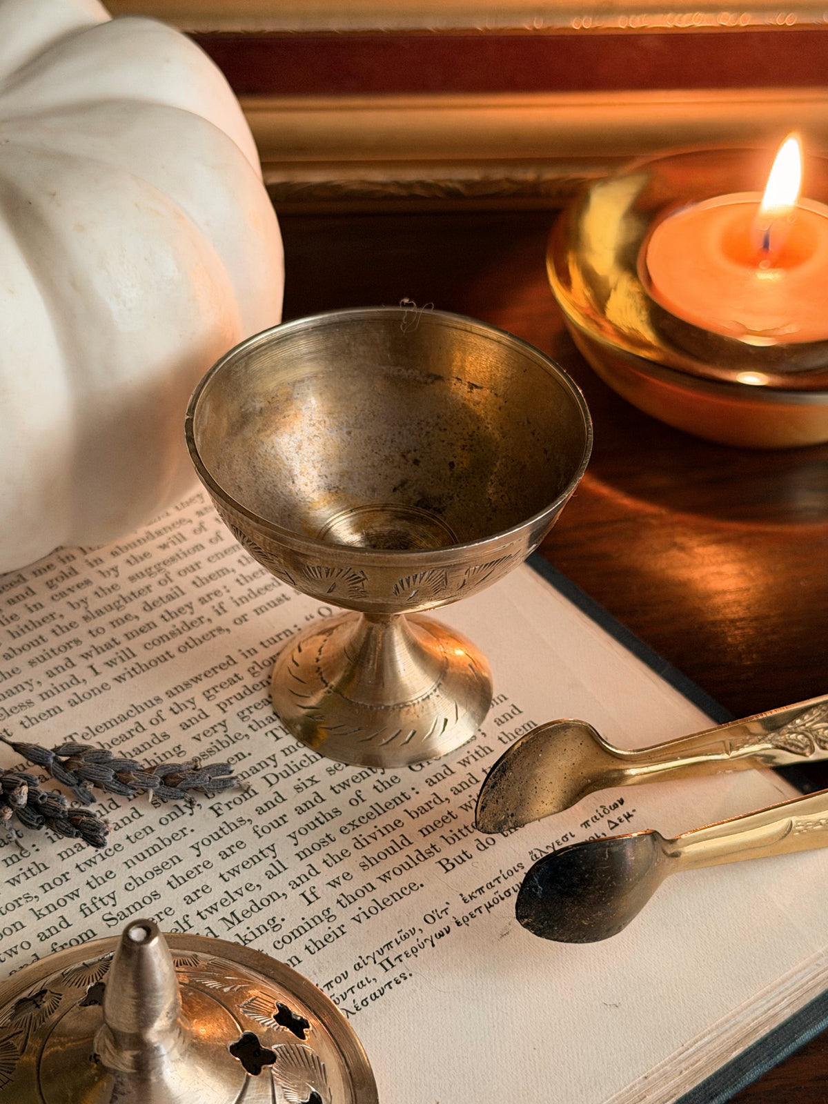 Vintage Brass Incense Burner
