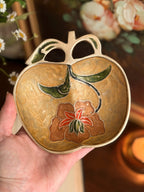 Vintage Brass + Enamel Trinket Dish