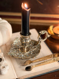 Vintage Brass Ornate Candlestick Holder