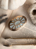 Vintage Brass + Mother of Pearl Trinket Pot