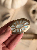 Vintage Brass + Mother of Pearl Trinket Pot