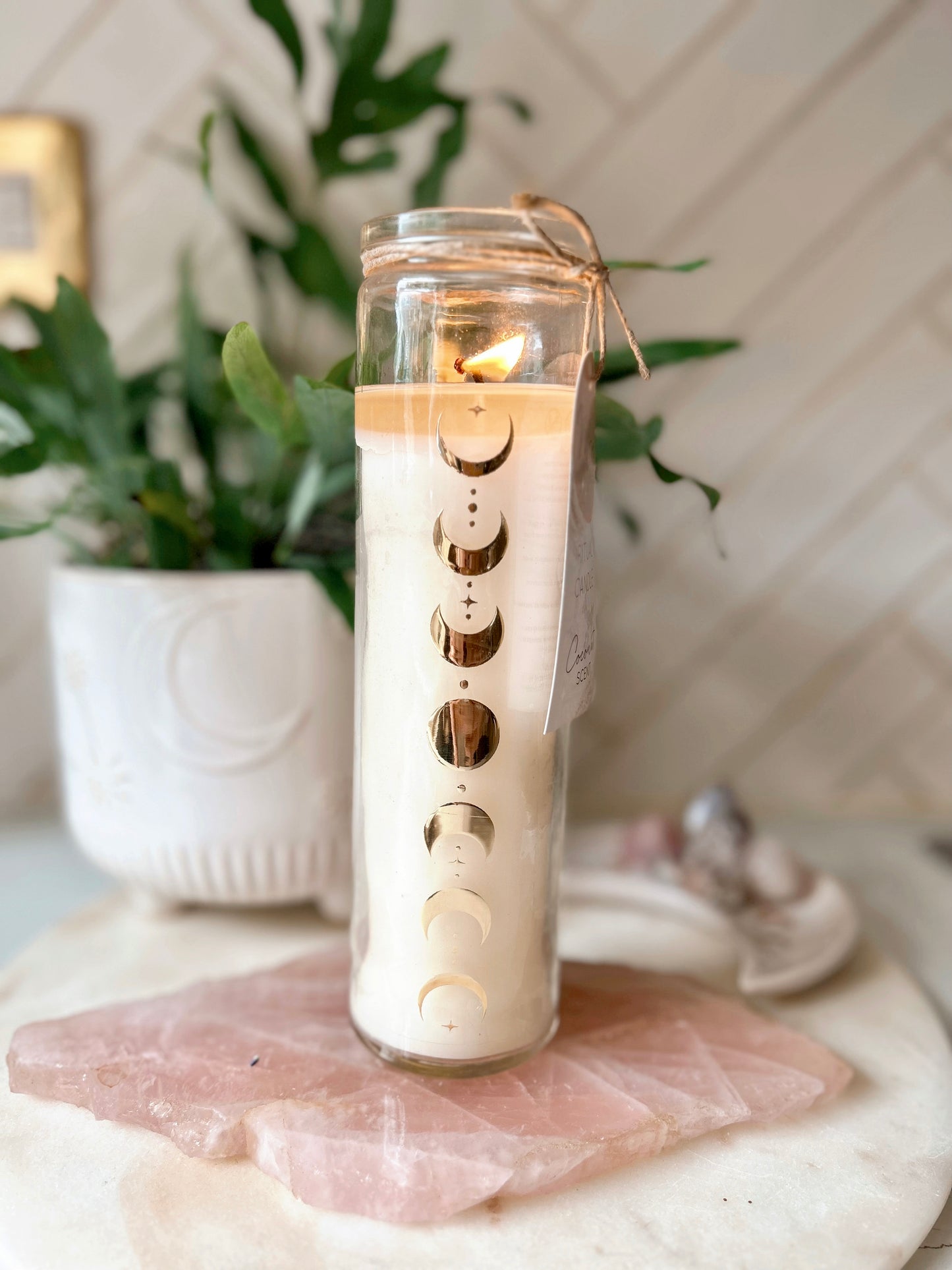 Moonphase Coconut Tube Candle