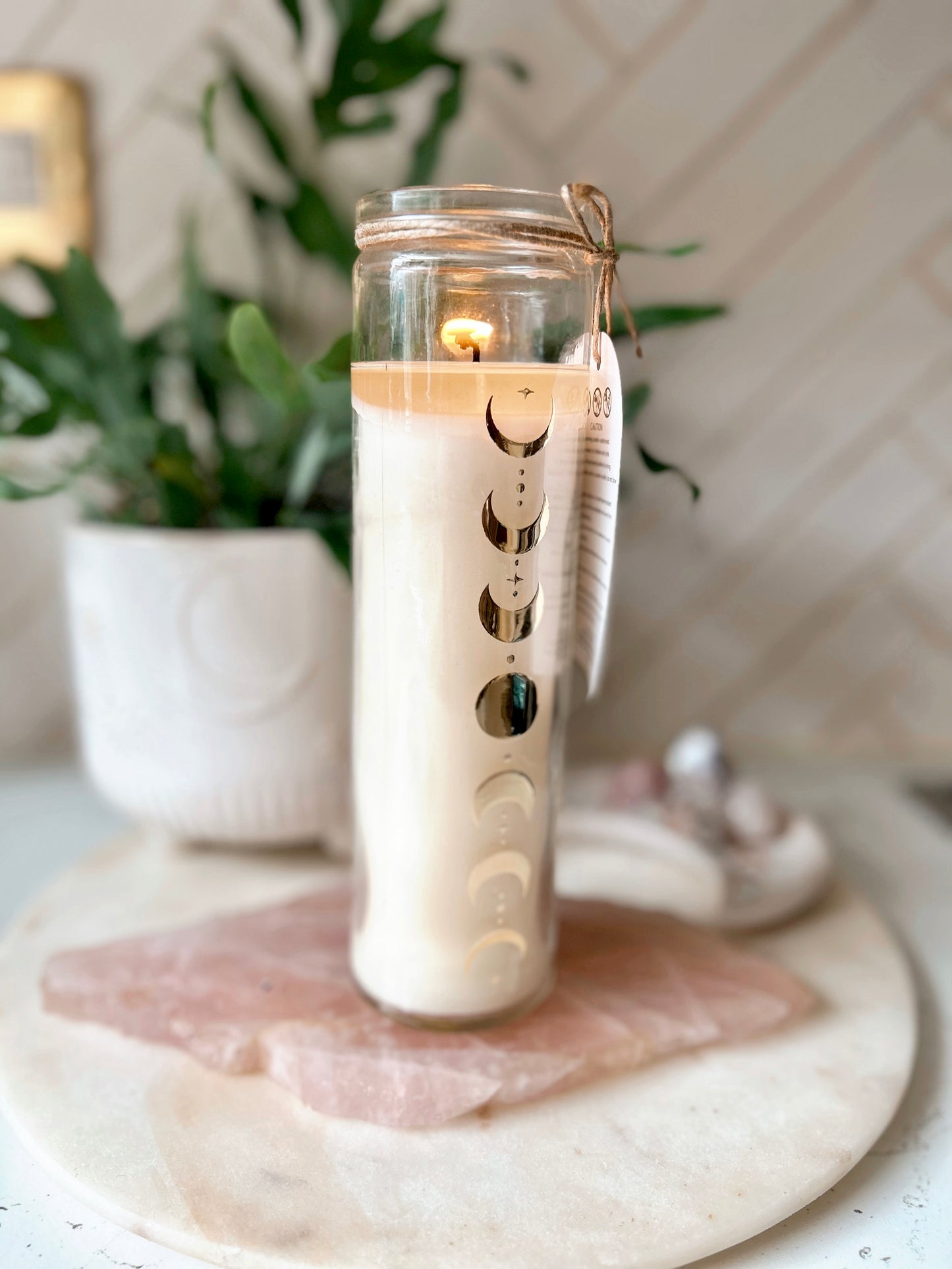 Moonphase Coconut Tube Candle