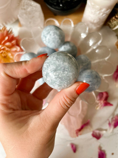 Large Blue Calcite Tumblestones