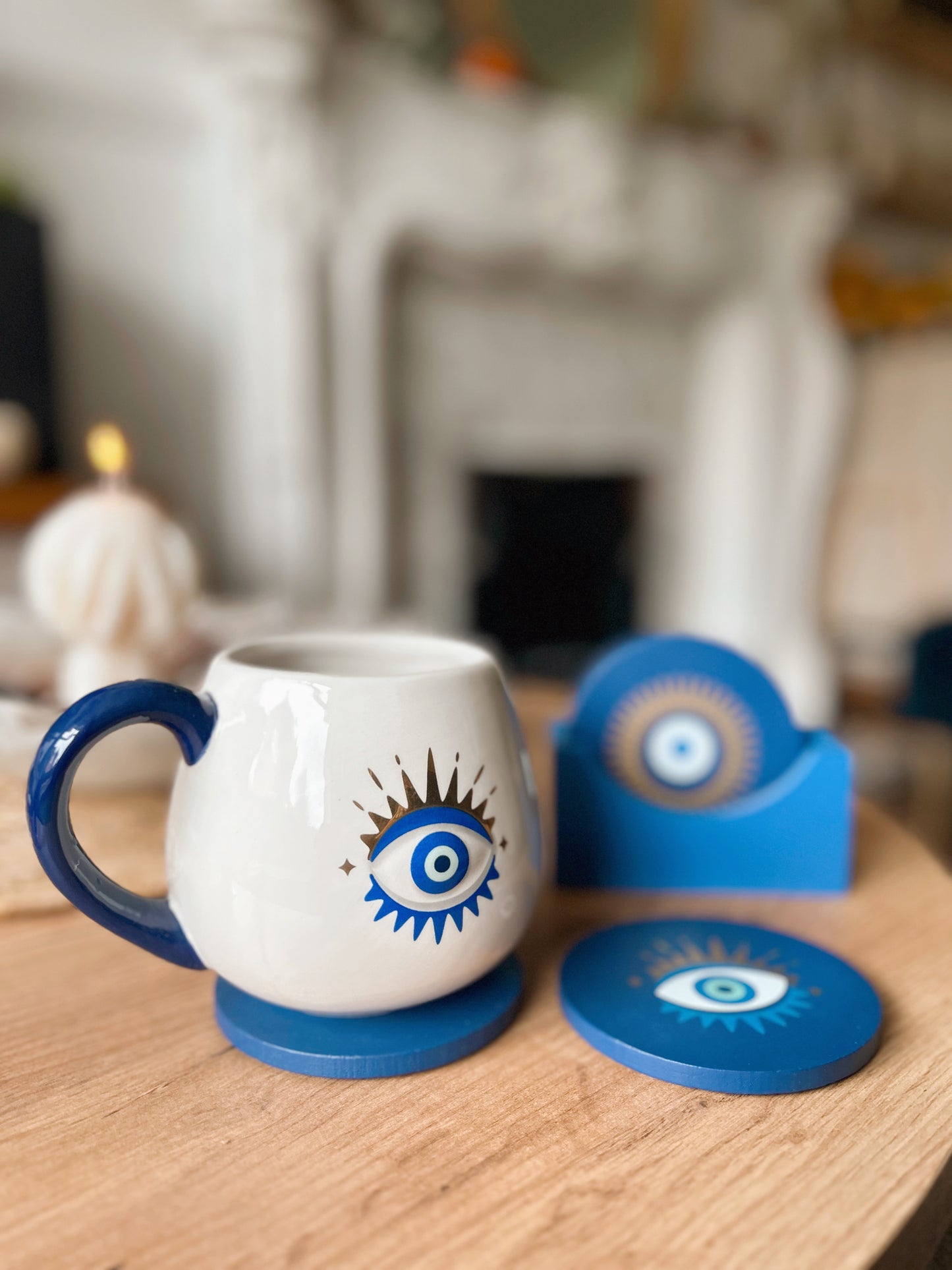 Evil Eye Coasters | Set of 4