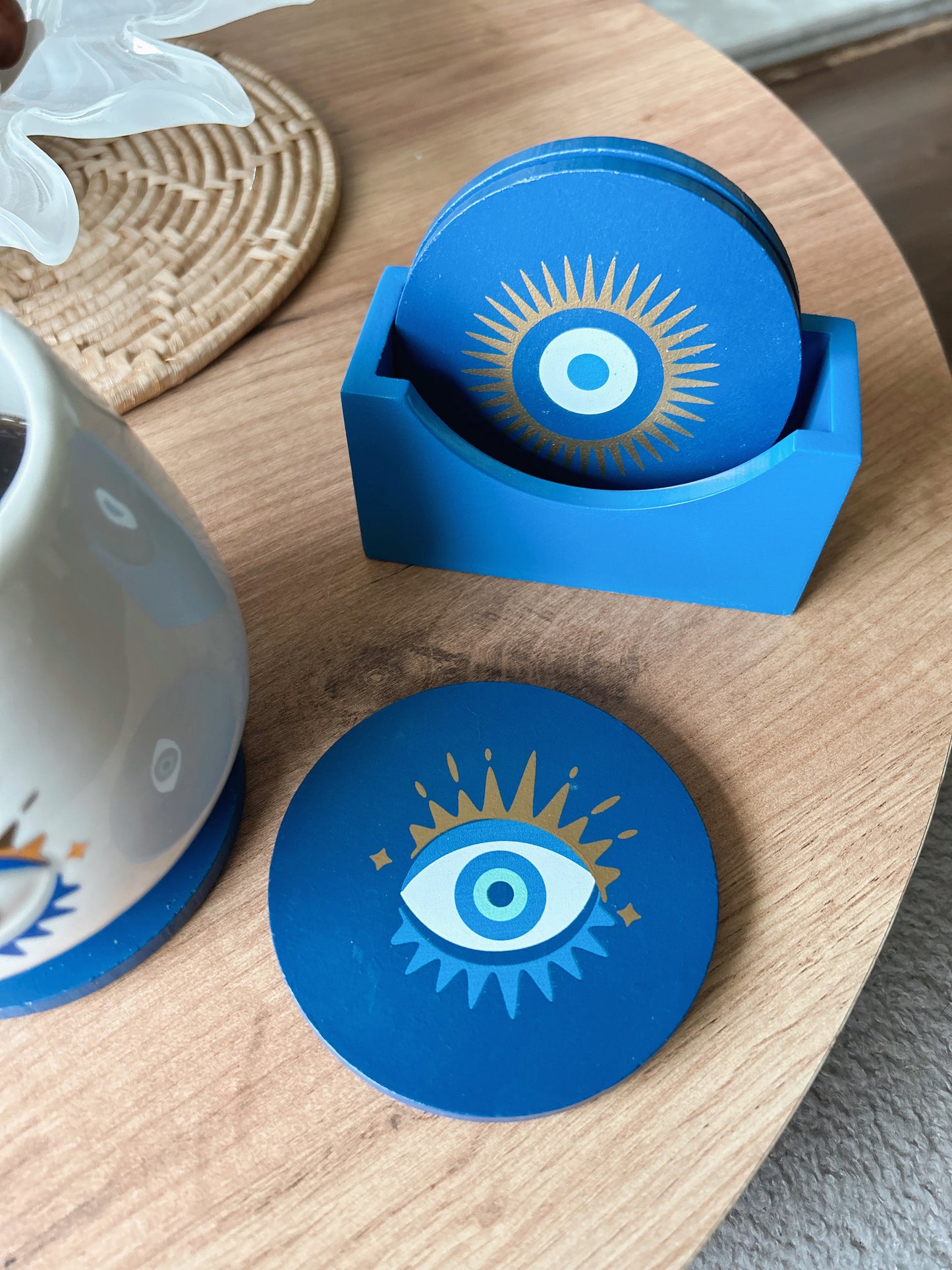 Evil Eye Coasters | Set of 4