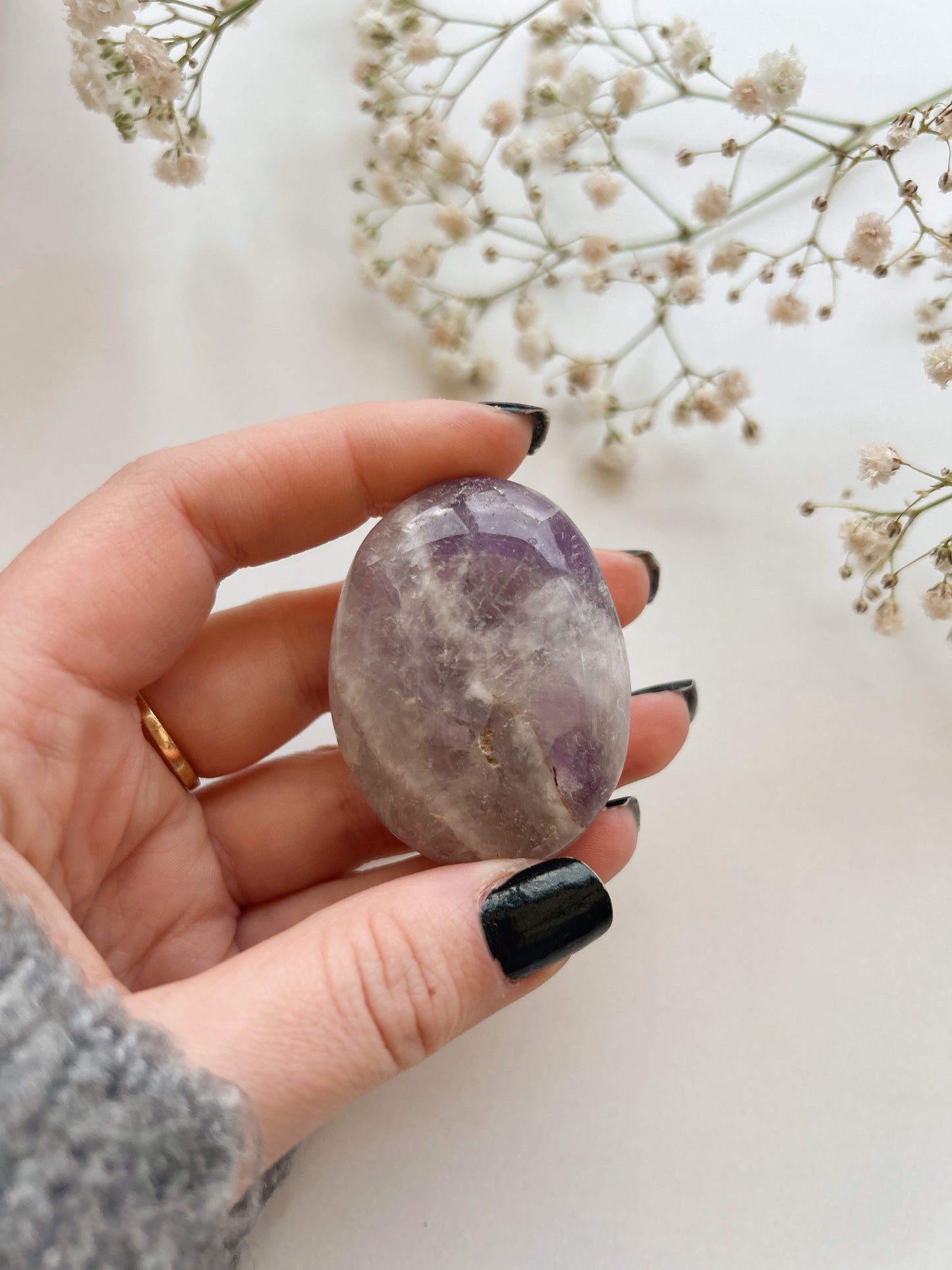 Small Amethyst Palmstones