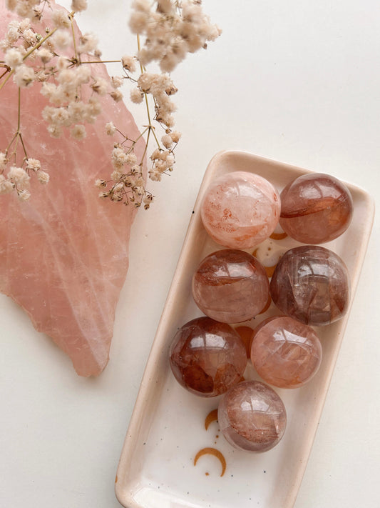 Red Hematoid Quartz Large Tumblestones | Fire Quartz