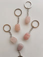 Rose Quartz Crystal Keyring