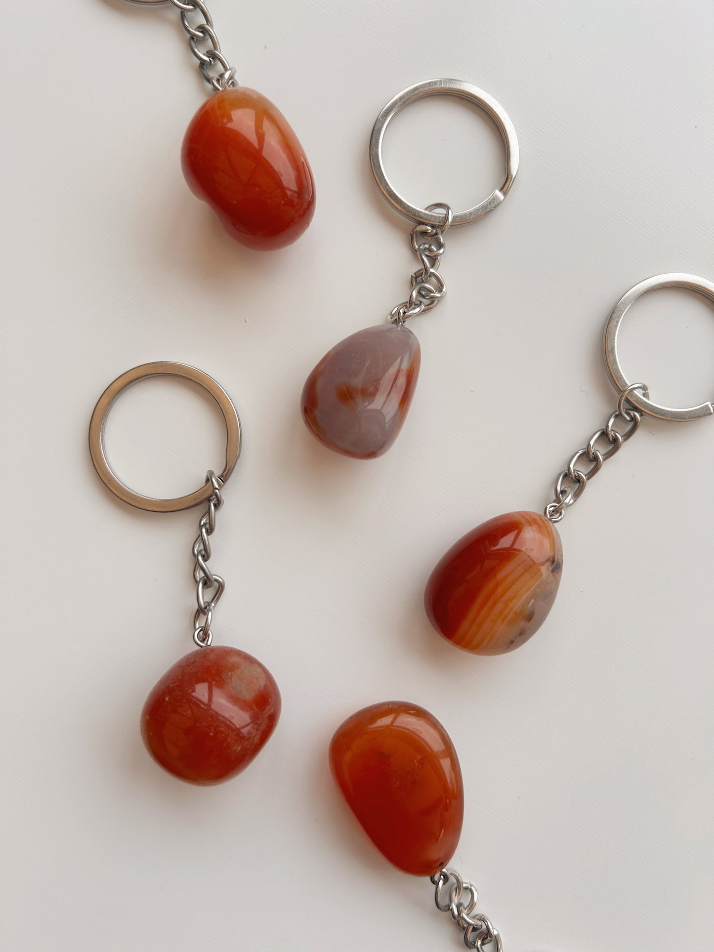 Carnelian Crystal Keyring