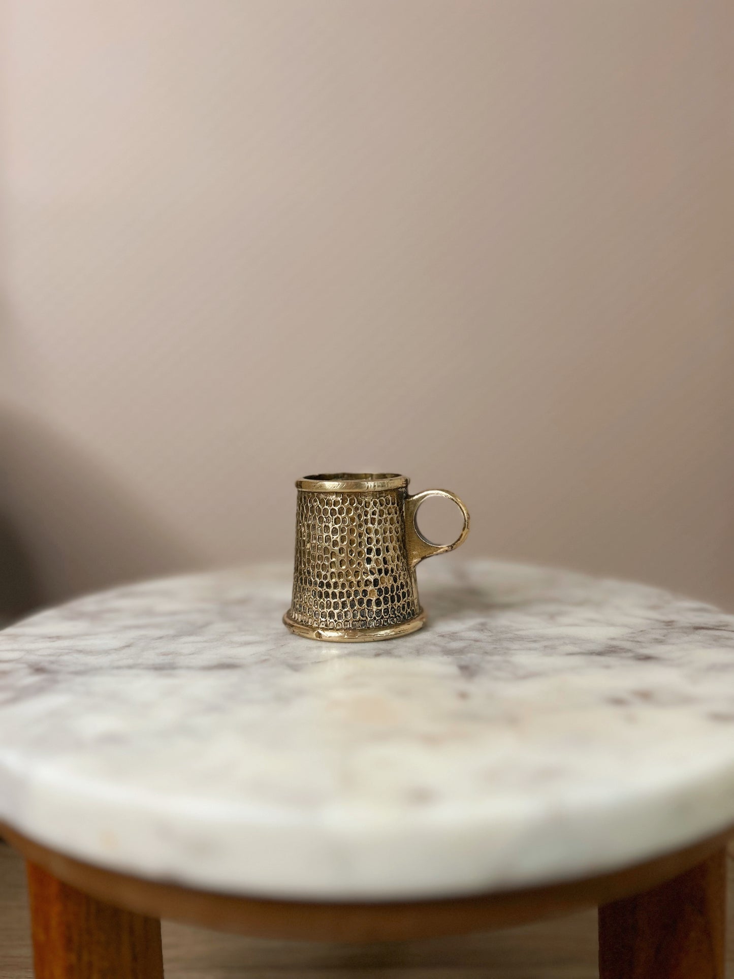 Vintage Brass Mini Mug