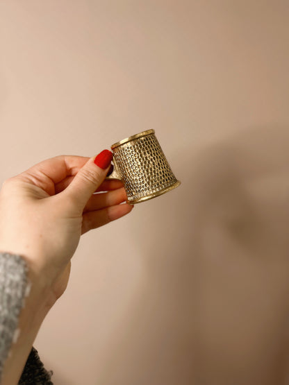 Vintage Brass Mini Mug