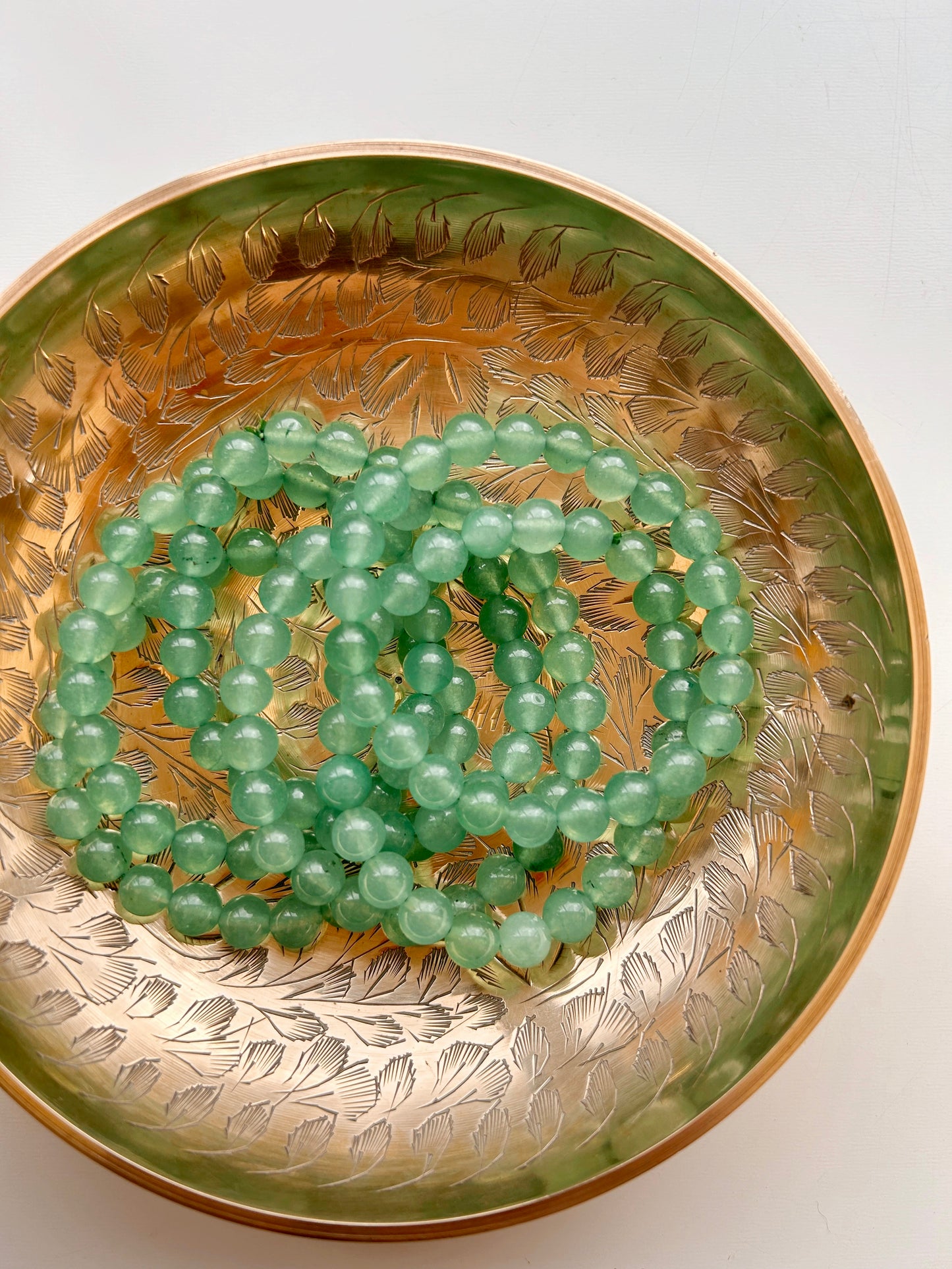 Green Aventurine Bead Bracelet