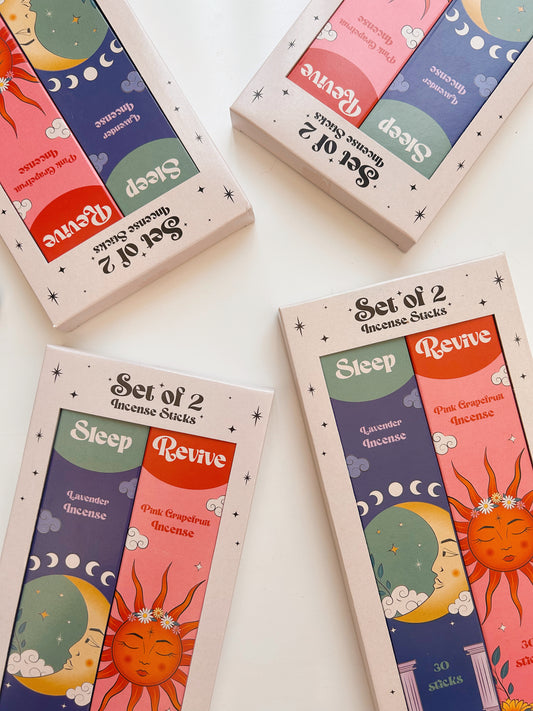 Sleep + Revive Incense Sticks | Lavender + Pink Grapefruit