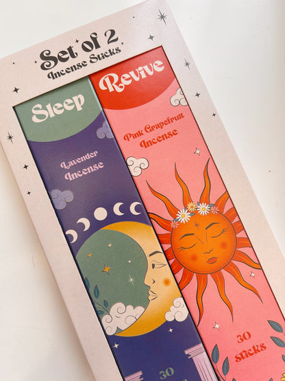 Sleep + Revive Incense Sticks | Lavender + Pink Grapefruit