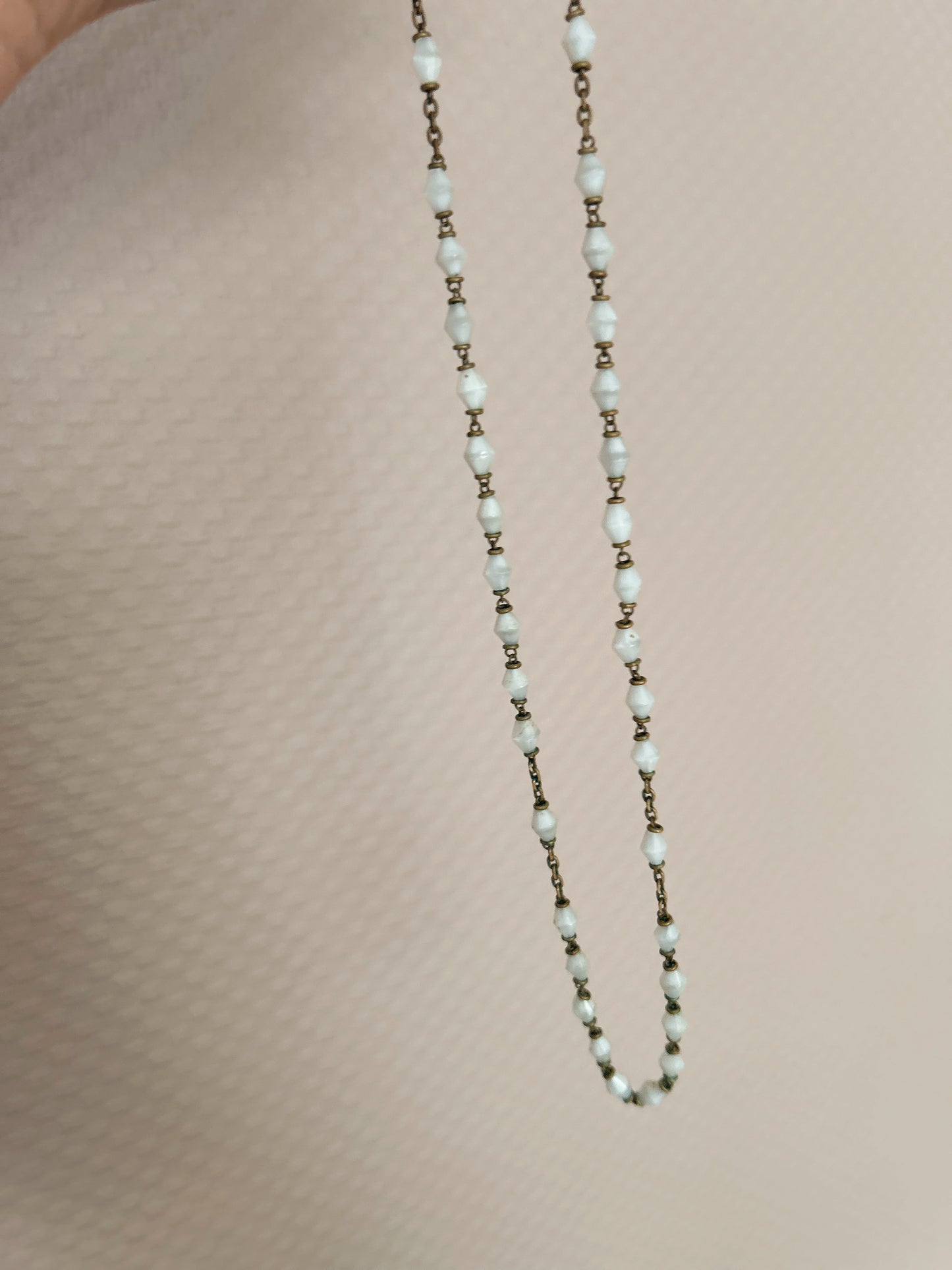 Vintage White Rosary Beads