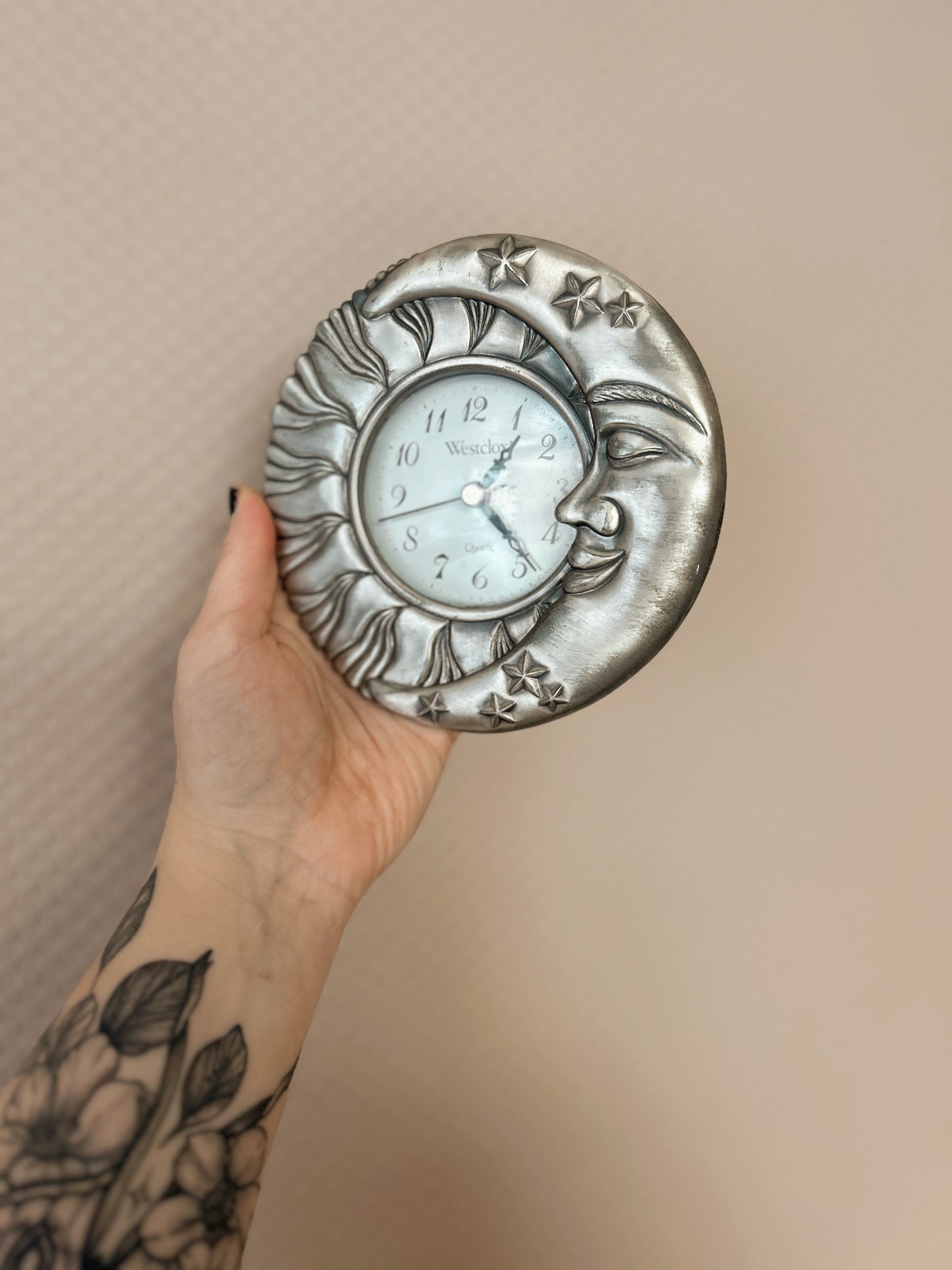 Vintage 90s Westclox Moon Clock