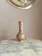 Vintage Brass + Enamel Floral Bud Vase