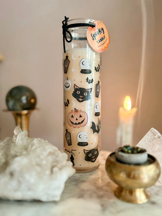 Pumpkin Spice Halloween Tube Candle