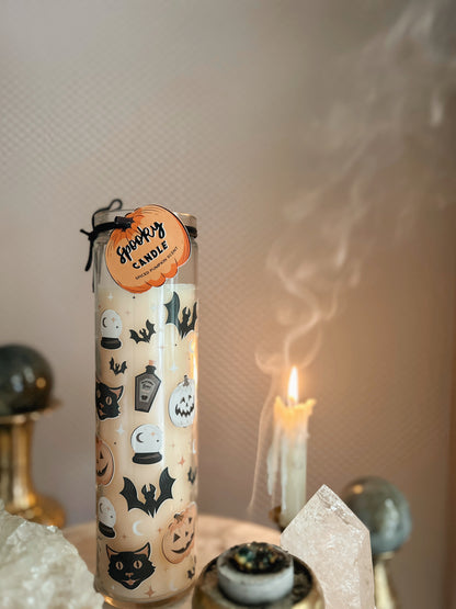 Pumpkin Spice Halloween Tube Candle