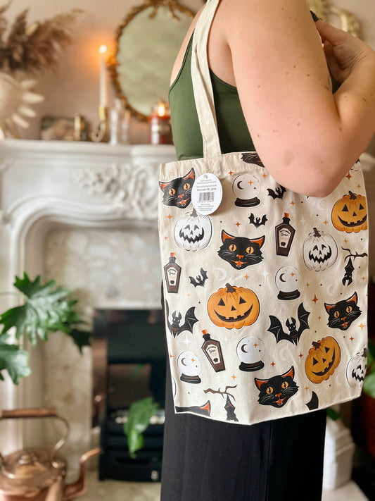 Vintage Style Halloween Tote Bag