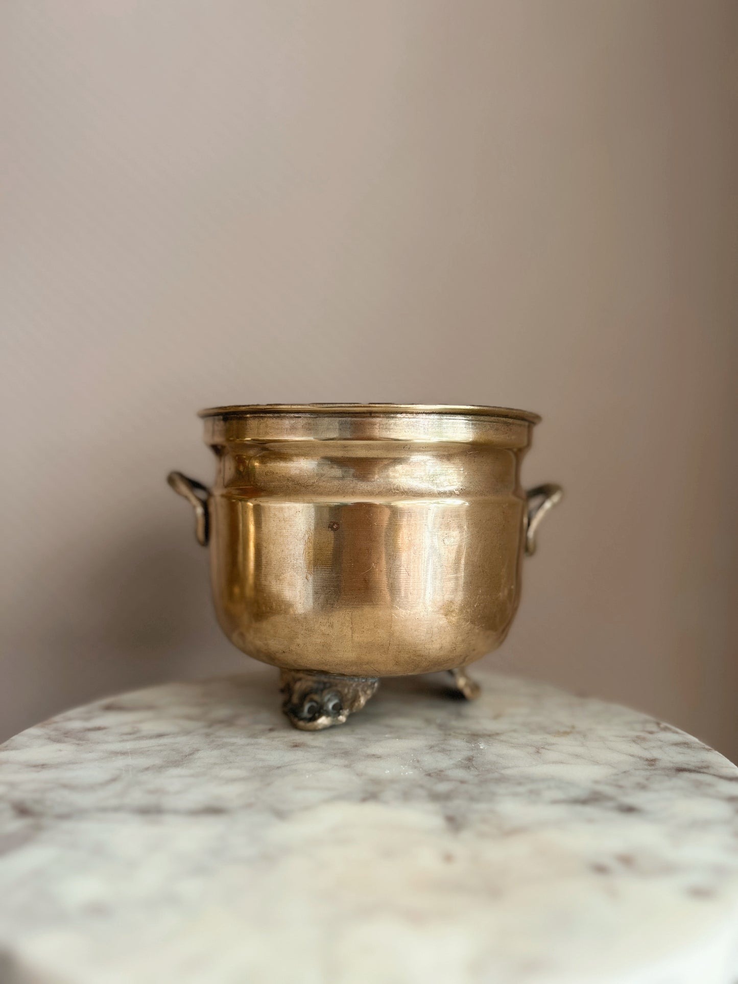 Vintage Brass Cauldron No.7