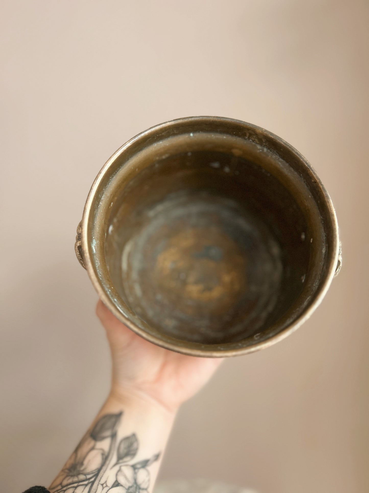 Vintage Brass Cauldron No.7