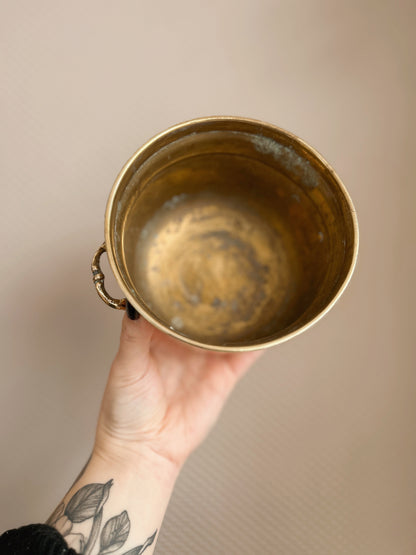 Vintage Brass Cauldron No.8