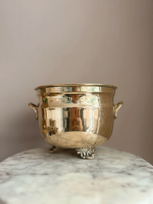 Vintage Brass Cauldron No.9