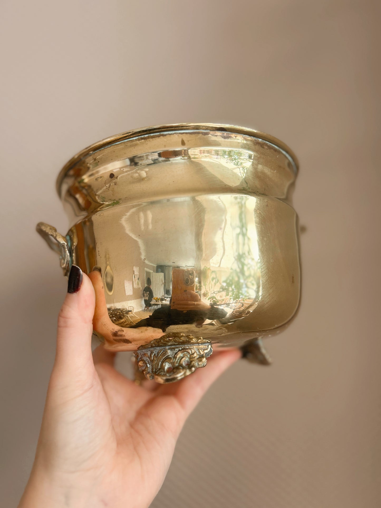 Vintage Brass Cauldron No.9