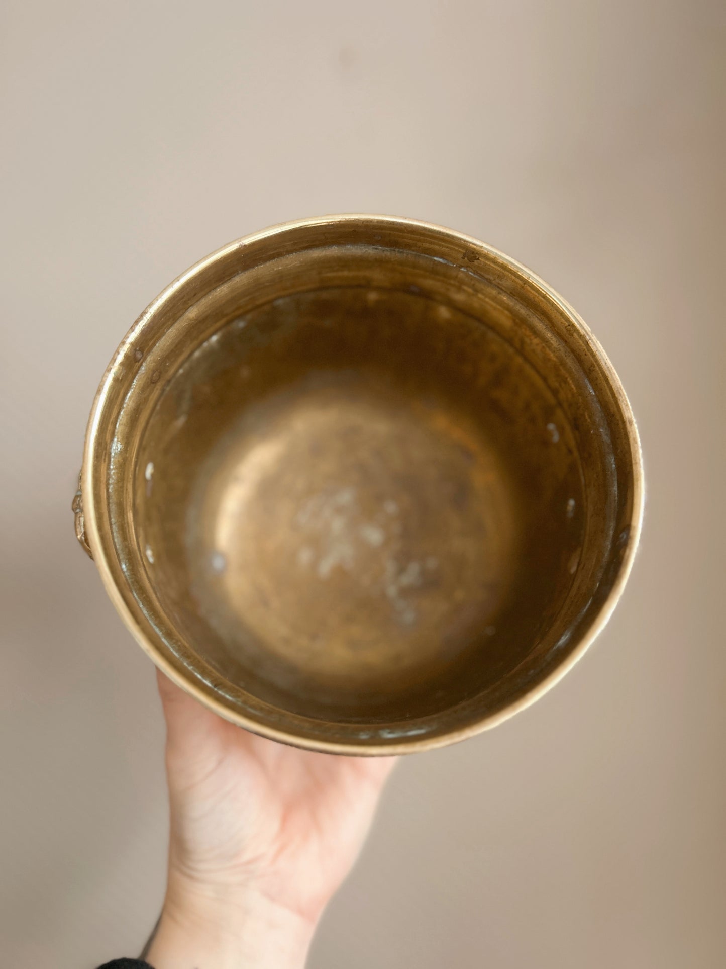 Vintage Brass Cauldron No.9