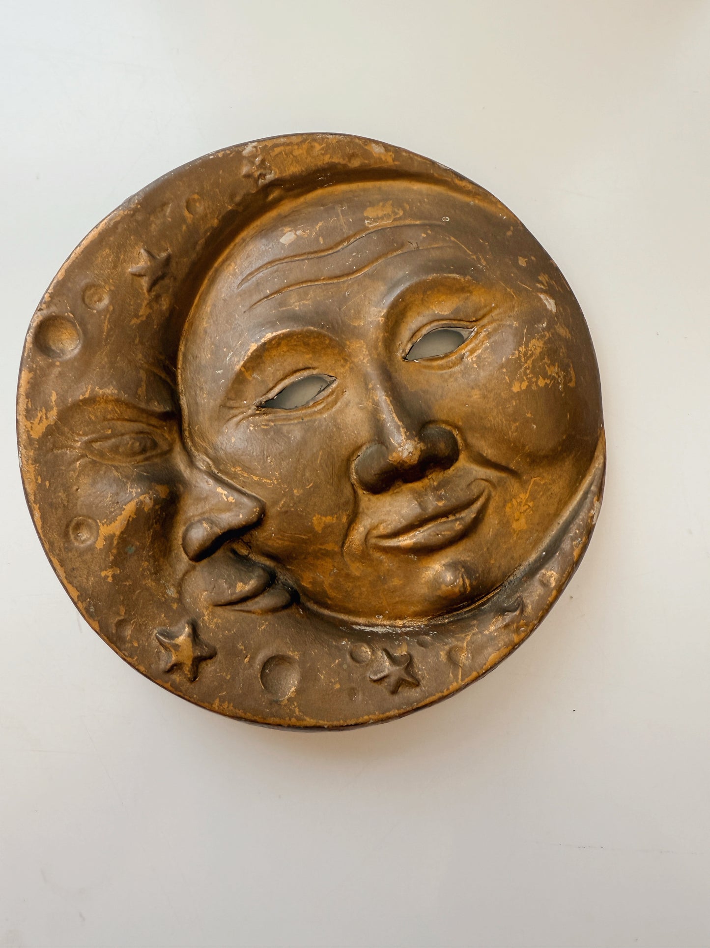 Vintage Ceramic Moon Faces