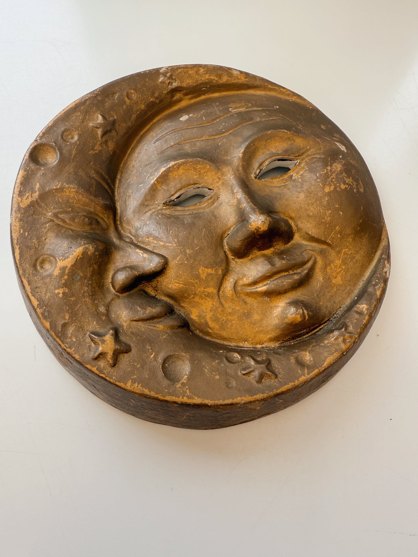 Vintage Ceramic Moon Faces