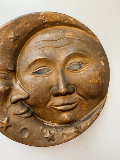 Vintage Ceramic Moon Faces