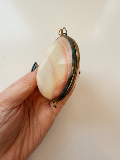 Vintage Brass Shell Purse