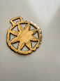 Vintage Brass Star Medallion