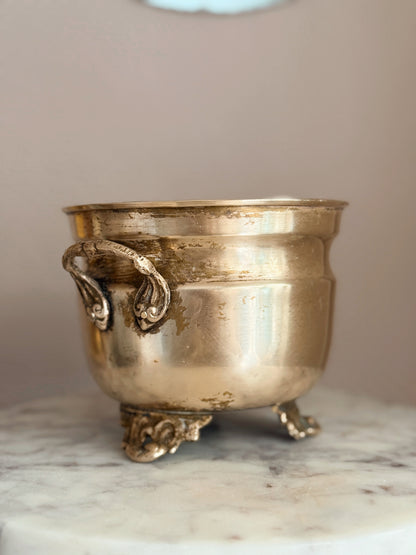 Vintage Brass Cauldron