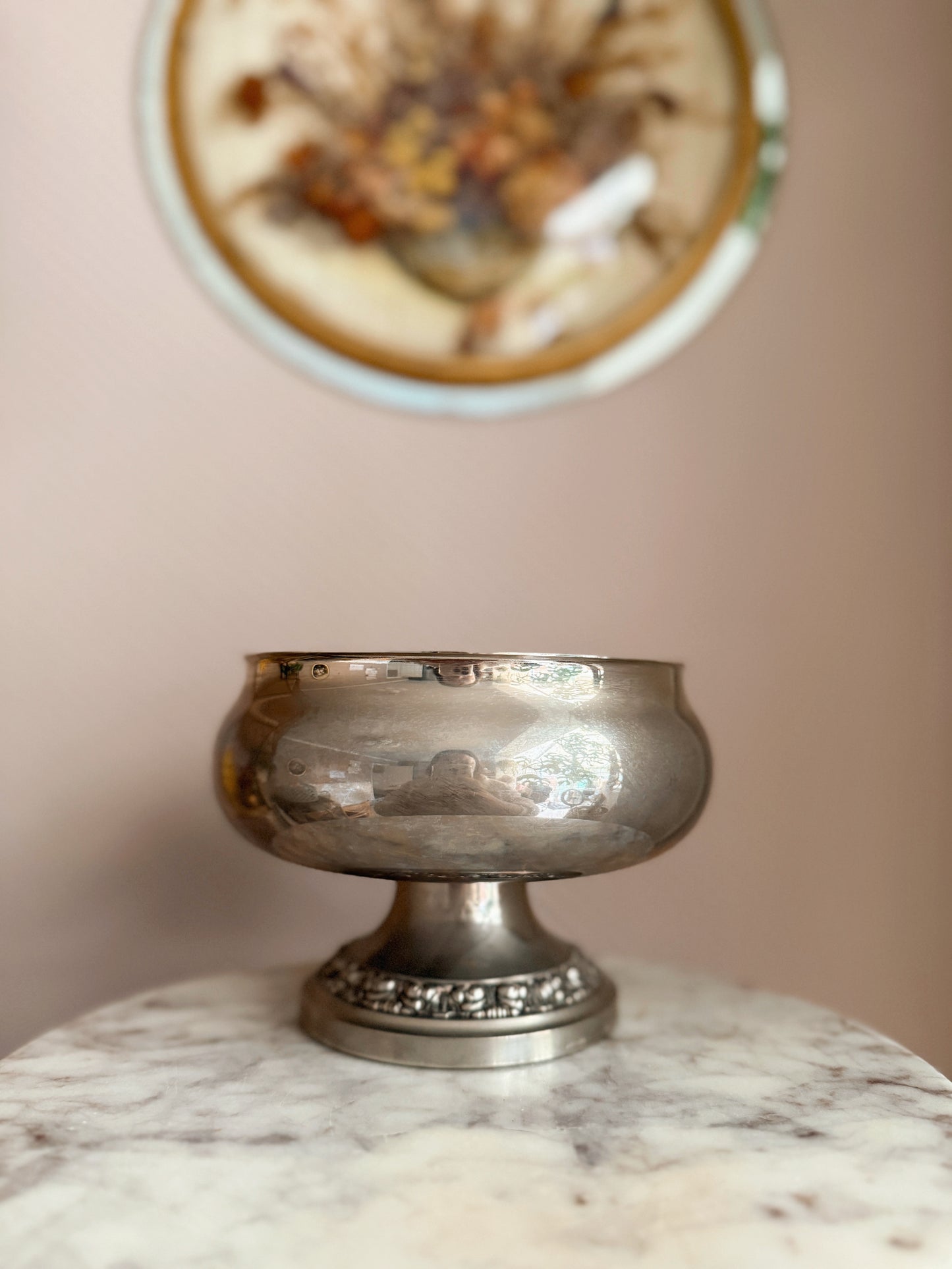 Vintage Silver Plated Cauldron