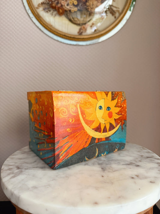 Celestial Sun + Moon Trinket Box