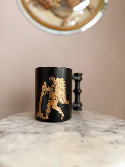 Vintage Black + Gold Aquarius Portmeirion Zodiac Mug