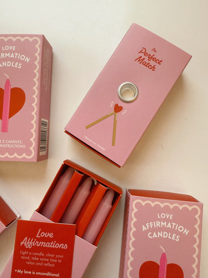 Love Affirmation Candles Set