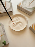 Moon Face Ceramic Incense Catcher