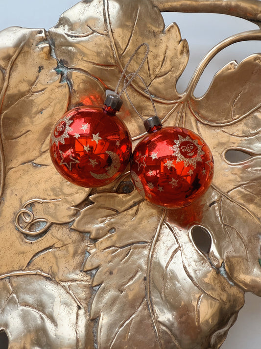 Vintage Pair of Celestial Yule Tree Decorations