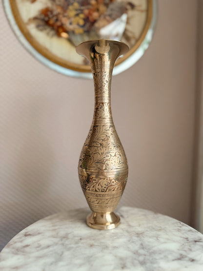 Vintage Large Brass Vase