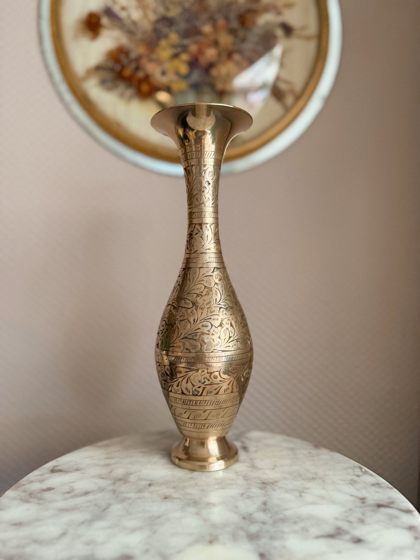 Vintage Large Brass Vase