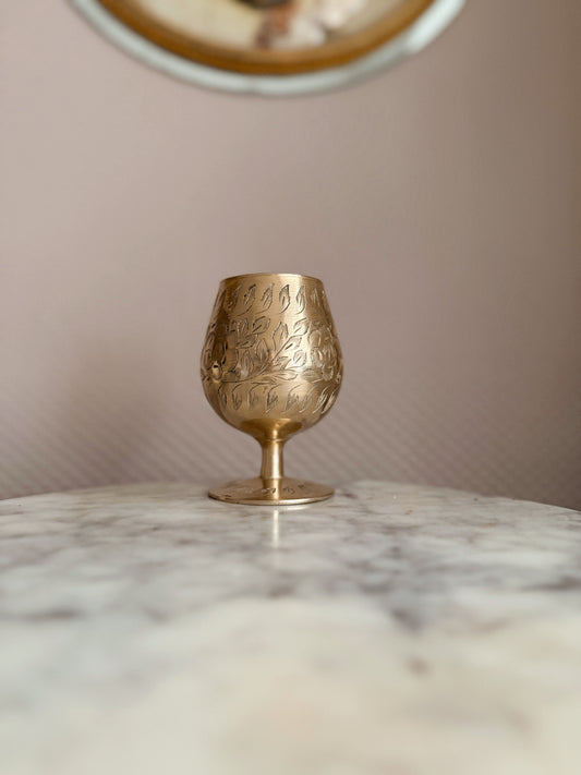 Vintage Brass Goblet