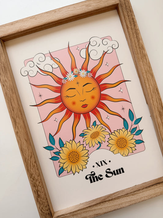 The Sun Tarot Framed Print