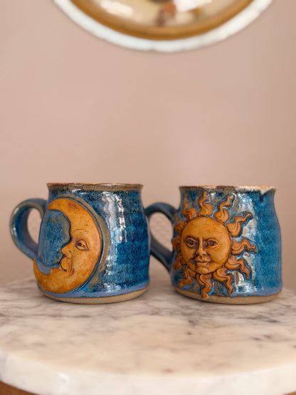 Vintage Sun + Moon Mugs